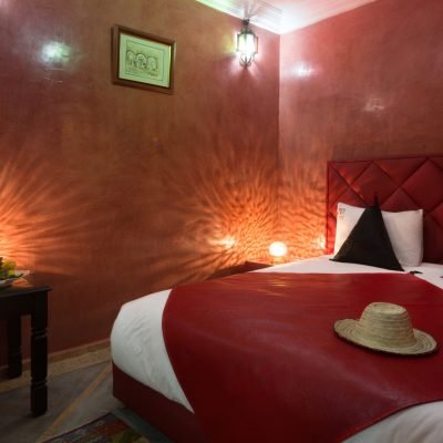 Traditional Moroccan suite at Riad Dar Benbrahim in Marrakech Medina